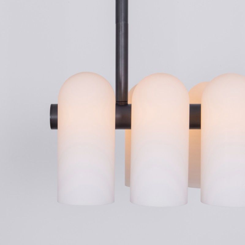 Schwung Odyssey Linear Chandelier Black Gunmetal | Extra Small